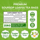 VIDA FARM Soursop Tea Bags, 100% Natural Pure Leaves, Caffeine Free, 50 Bags, Dark Yellow