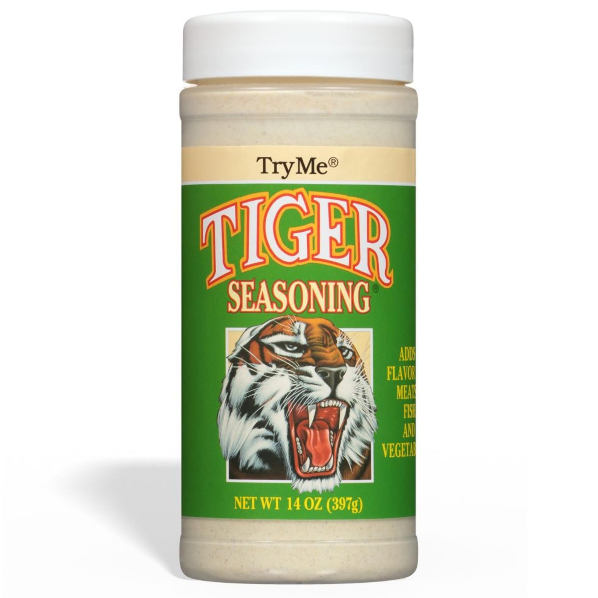 Try Me Tiger Seasoning for Meat Fish and Vegetables, 14oz Bottle (Pack of 12)