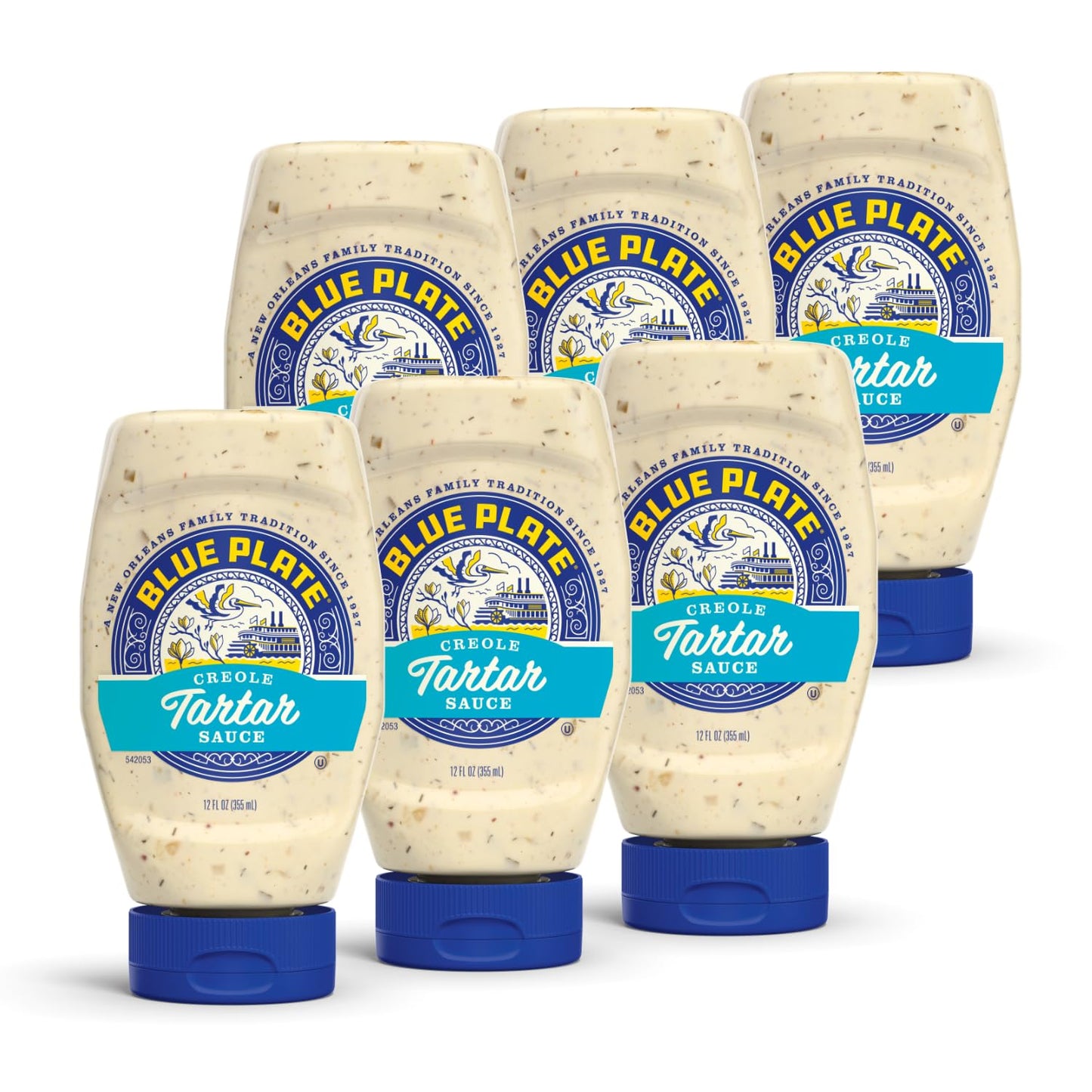 Blue Plate Mayonnaise Creole Tartar Sauce, 12 Fl Oz Squeeze Bottle, Pack of 6