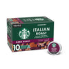 Starbucks K-Cup Coffee Pods, Dark Roast Coffee, Italian Roast, 100% Arabica, 1 Box (10 Pods)