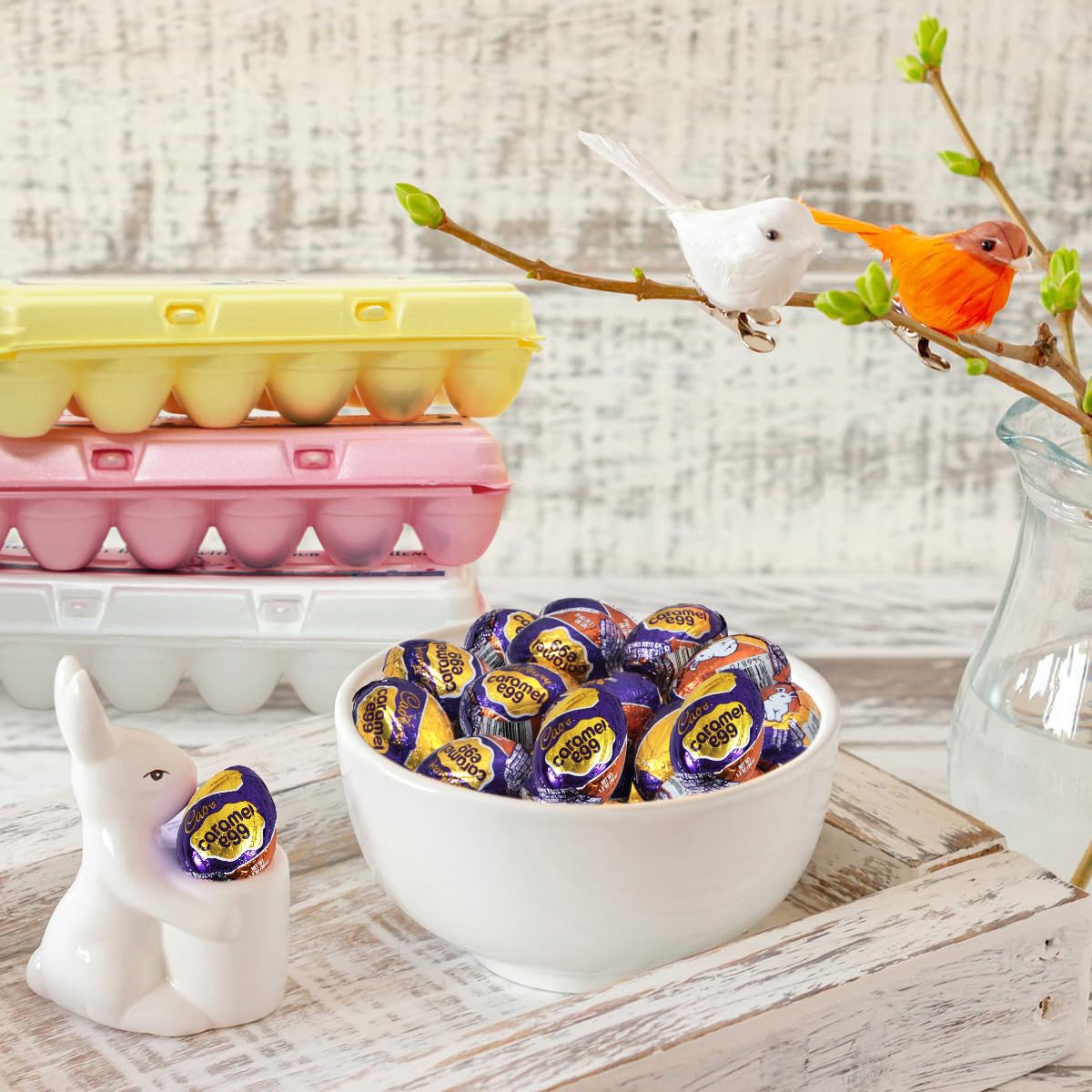 Buha Sweets Easter Caramel Eggs, 36 Count, Brown, Great for Egg Hunts and Baskets, 3 Dozen Cartons