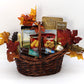 Gift Basket Village Gobble Til You Wobble Gourmet Basket: Assorted Cheeses, Cookies, Sausages, Nuts & More, Perfect For Any Occasion, Handcrafted In Usa, 14X8X12”, 3.44 Lbs