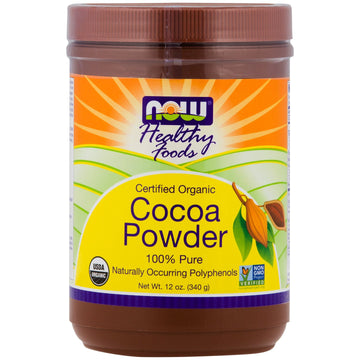 Now Foods, Real Food, Cocoa Lovers, Organic Cocoa Powder, 12 Oz (340 G)