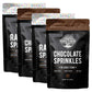 The Peoples Keto Company Keto Sprinkles, Rainbow & Chocolate, 6 oz, Vegan, Non-GMO, Sugar Free, Gluten Free, 4 Pack