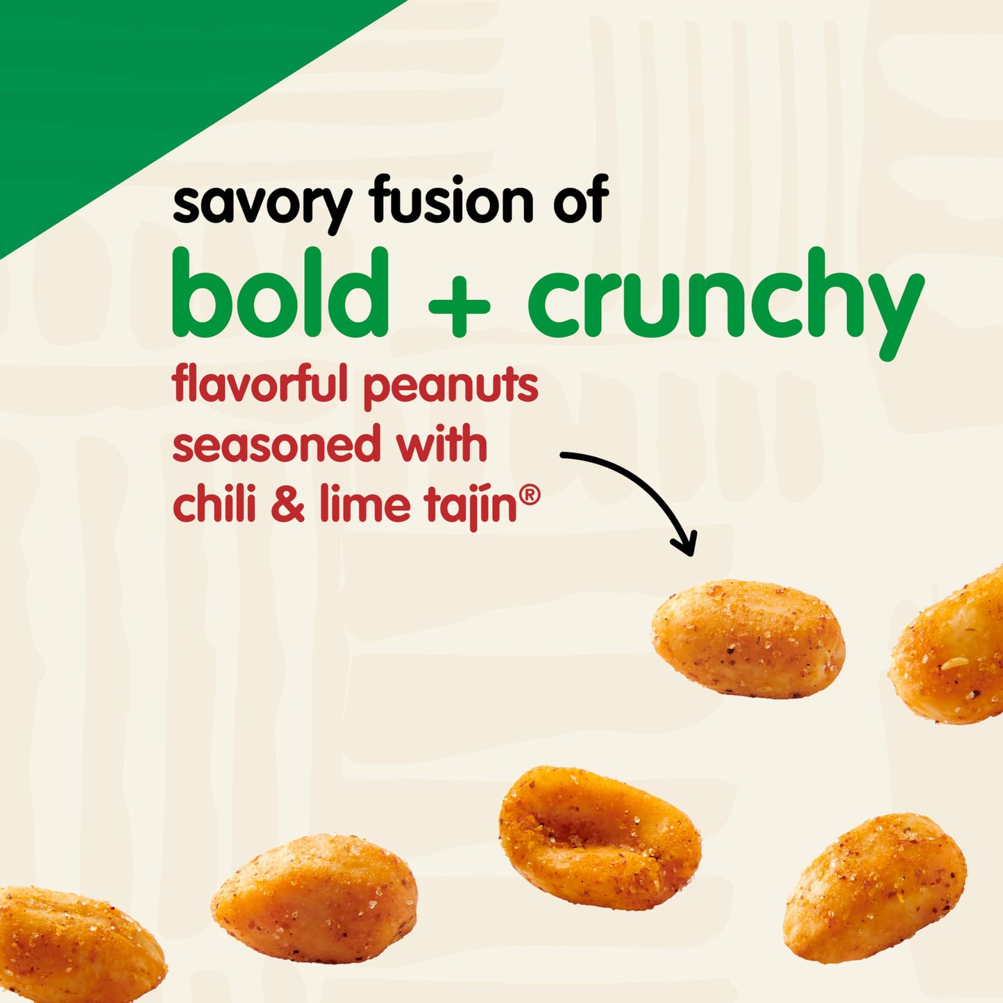 Snak Club Tajin Peanuts, Roasted Chili Lime Nuts, Gluten-Free, 2.75 oz (Pack of 12), Green Label