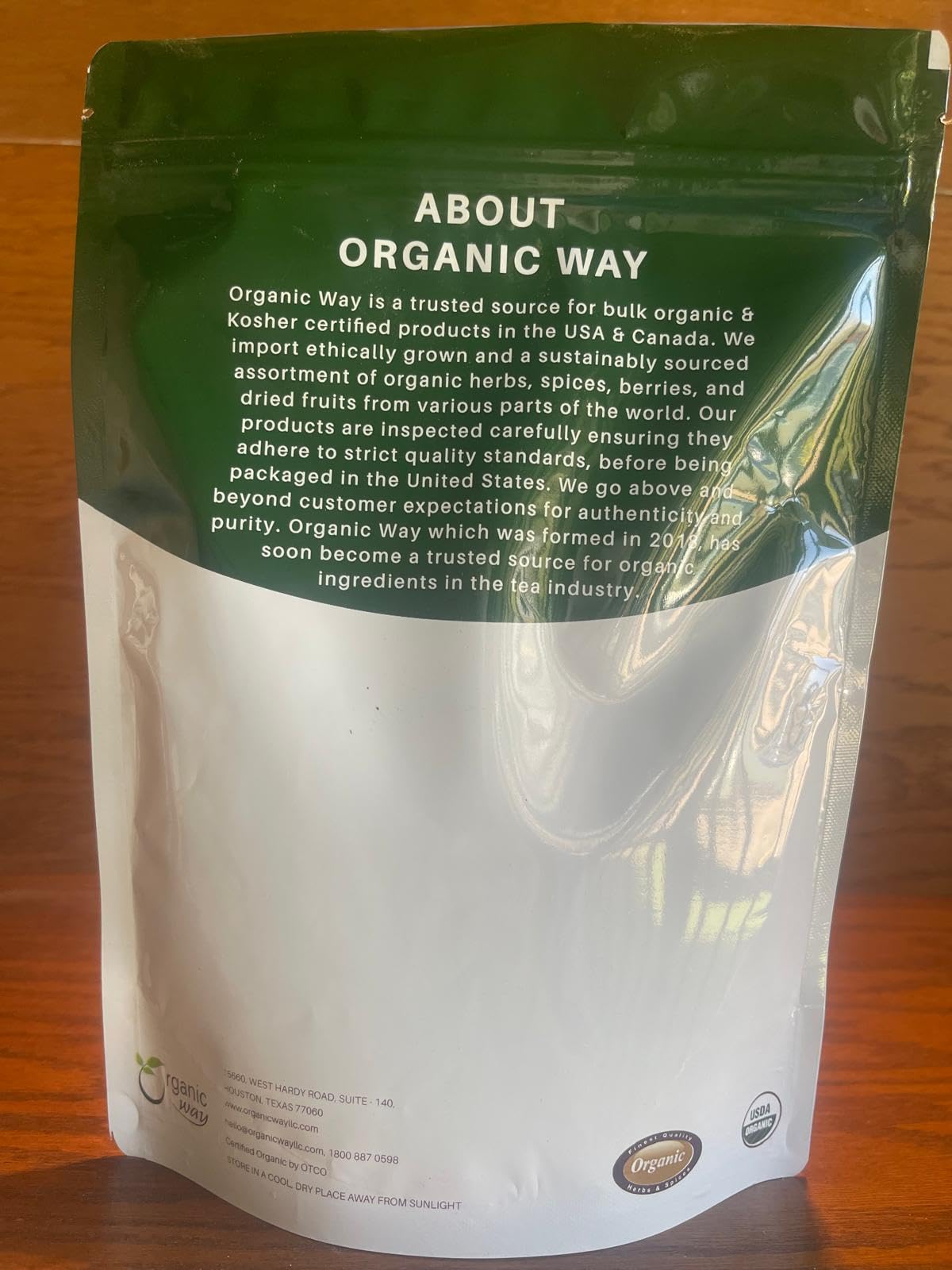 Organic Way Dried Soursop Leaf Coarse Cut (Annona Muricata) - Herbal Tea | Vegan, Non Gmo & Gluten Free | Resealable Bag | 100%