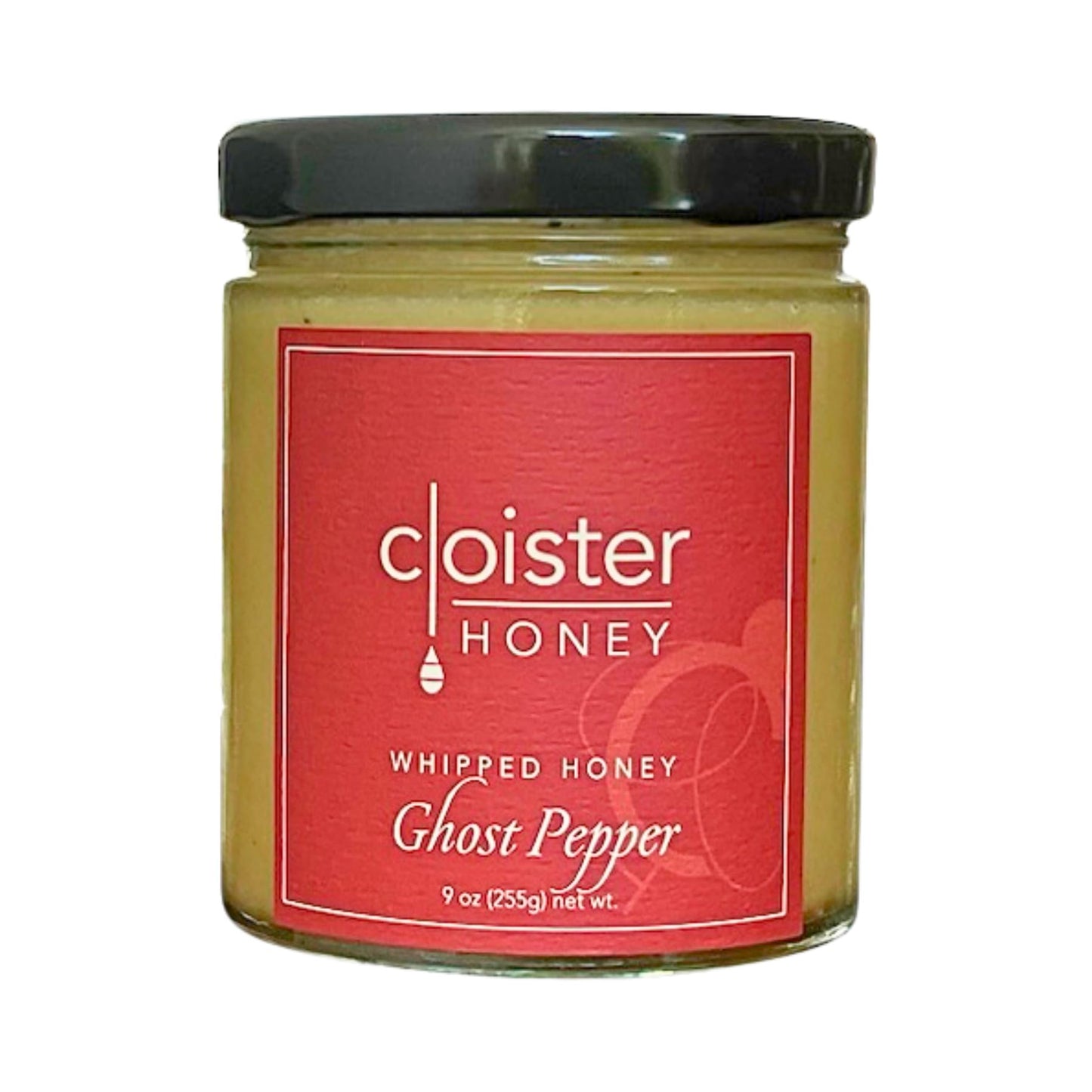 Cloister Honey Whipped Honey - Ghost Pepper (9 oz) | Hand Crafted | Raw Artisan Honey | 100% Pure, Raw & Unfiltered | All Natura
