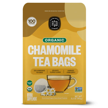 Fgo Organic Chamomile Tea, Eco-Conscious Tea Bags, 100 Count, Packaging May Vary (Pack Of 1)