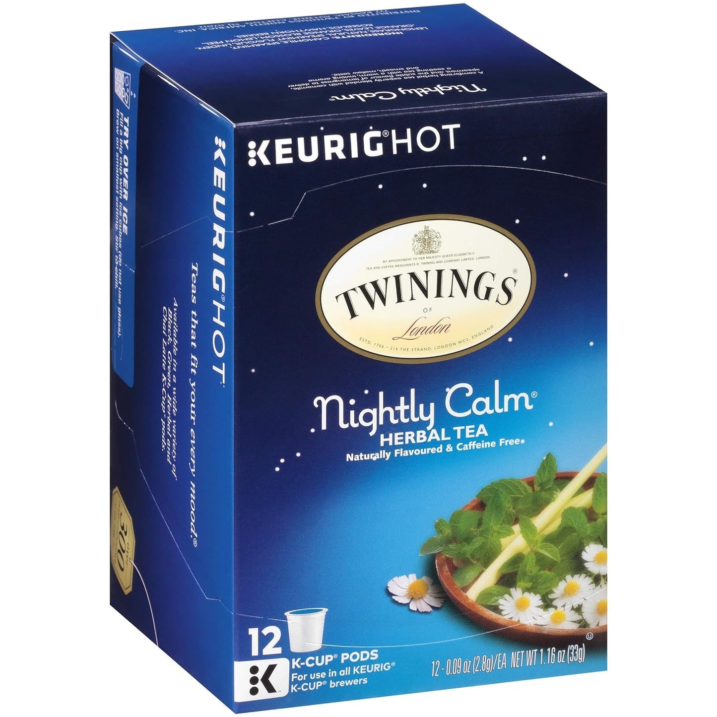 Twinings Of London Sleep Nightly Calm Single Serve K-Cup Pods For Keurig, 12 Count (Pack Of 1)