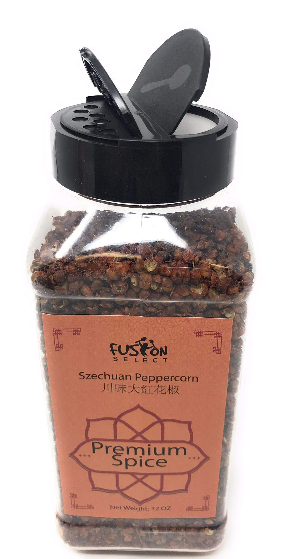 Fusion Select Authentic Szechuan Grade Aaa Red Sichuan Peppercorns, Whole Szechuan Peppercorns, Less Seeds, Strong Flavor, Essential For Kung Pao Chicken, Mapo Tofu, 12 Oz.
