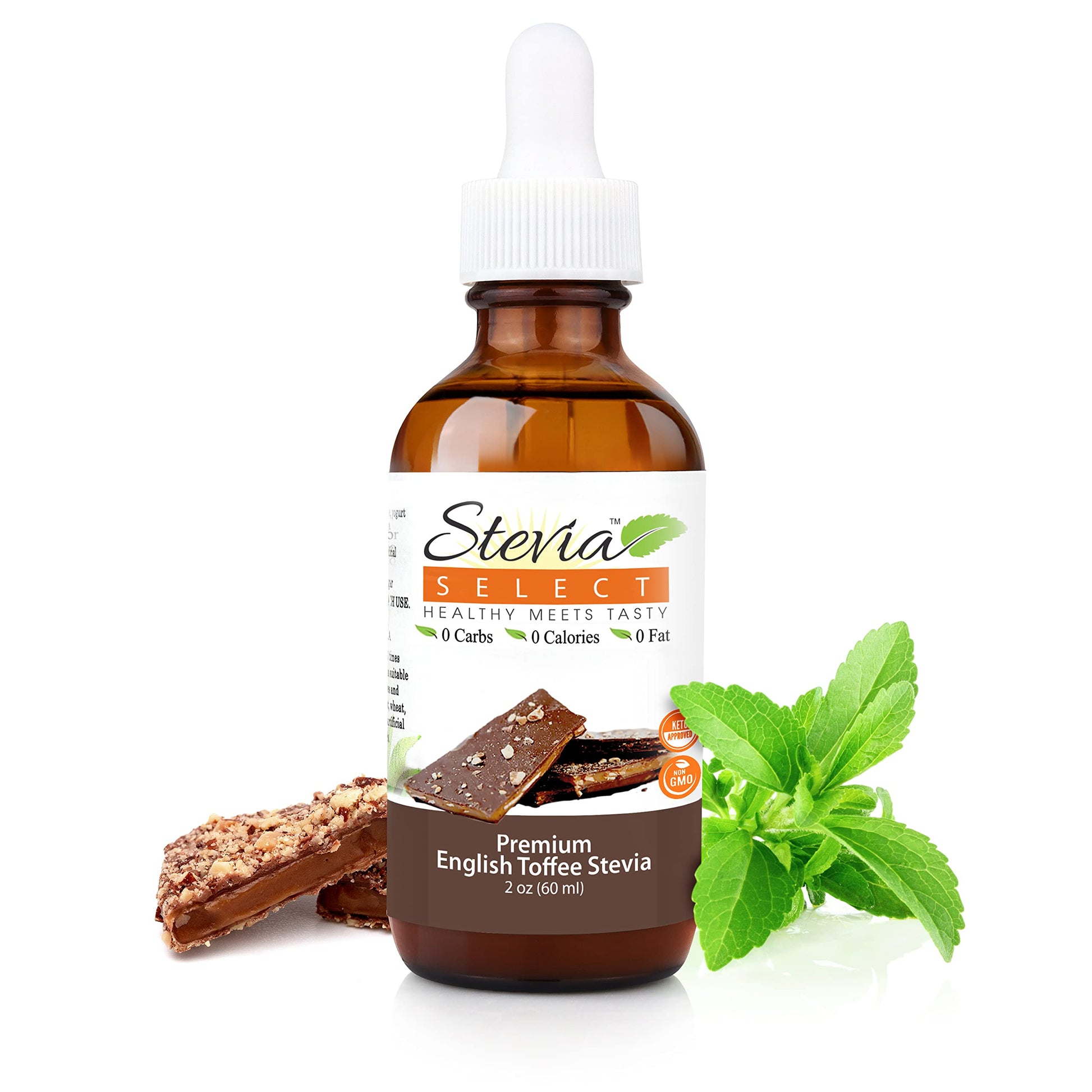 Stevia Select Stevia Drops, English Toffee Flavor, 2 Fl Oz
