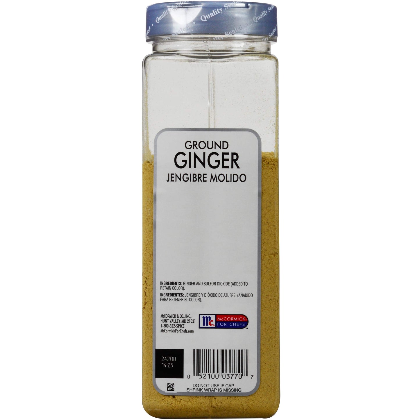 McCormick Culinary Ground Ginger Powder, 12.5 oz - Dried Ginger for Meats, Seafood, Asian Dishes, Vegetables, and Desserts