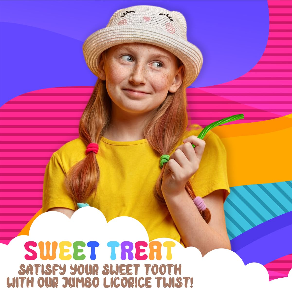 Amish Good Gourmet Licorice Twist Candy - Premium Sweet & Chewy Treat, Jumbo Green Apple Licorice Twist Perfect Snack Under 100