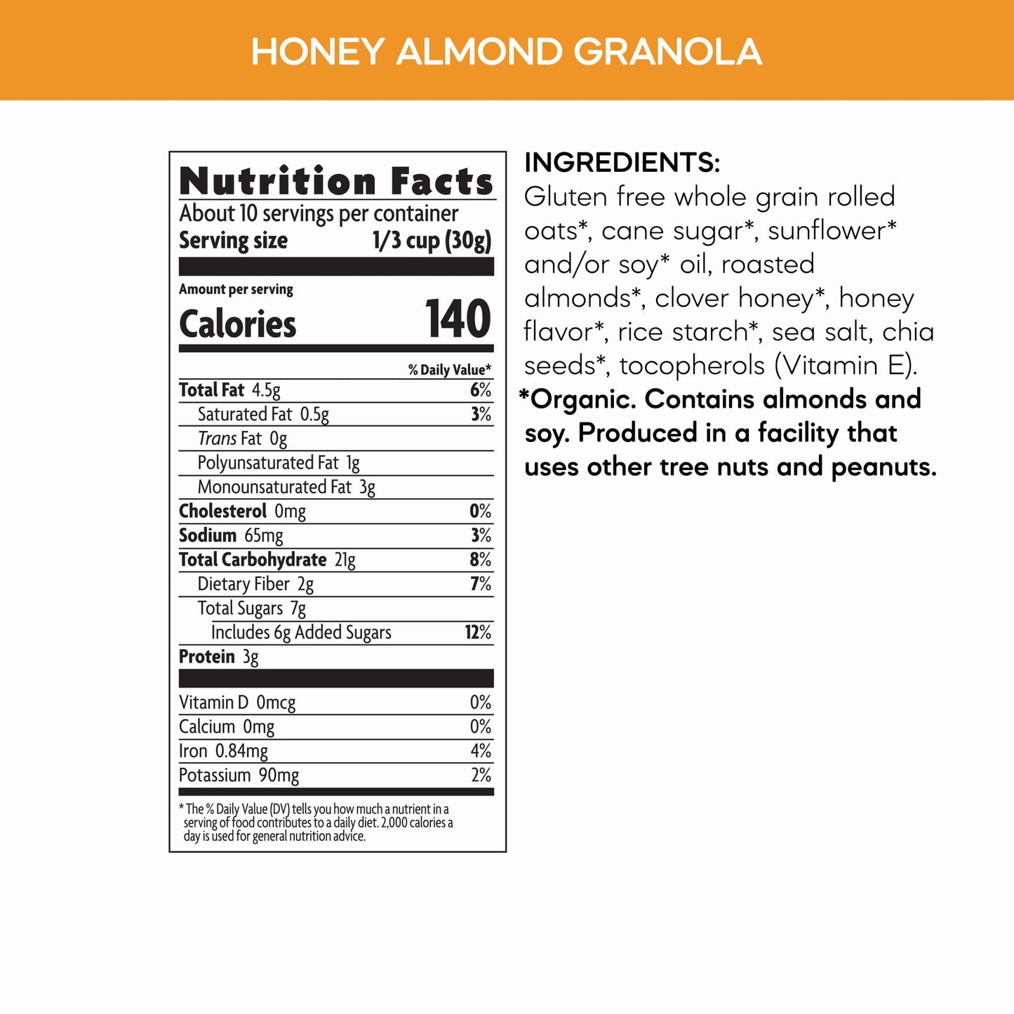 Natures Path Granola Gf Hny Almnd, 11 Oz, 8 Pack