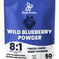 Jungle Powders Wild Blueberry Powder 7 Ounce Bag, Nordic Freeze Dried Blueberries No Sugar Added for Smoothie, Additive and Fill