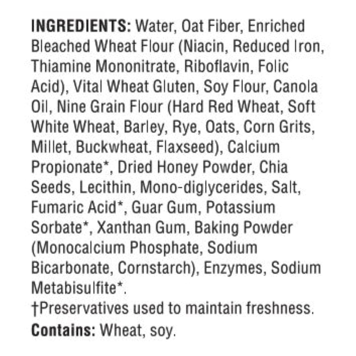 TUMAROS 9 Grain with Chia, 8 Count (Pack of 6)