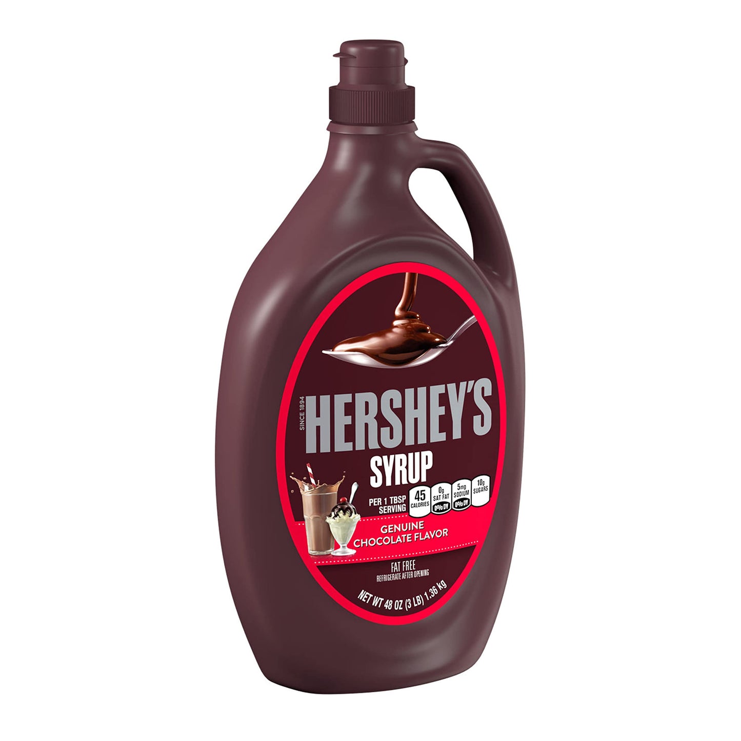HERSHEY S Chocolate Syrup Bulk Bottle, 48 oz