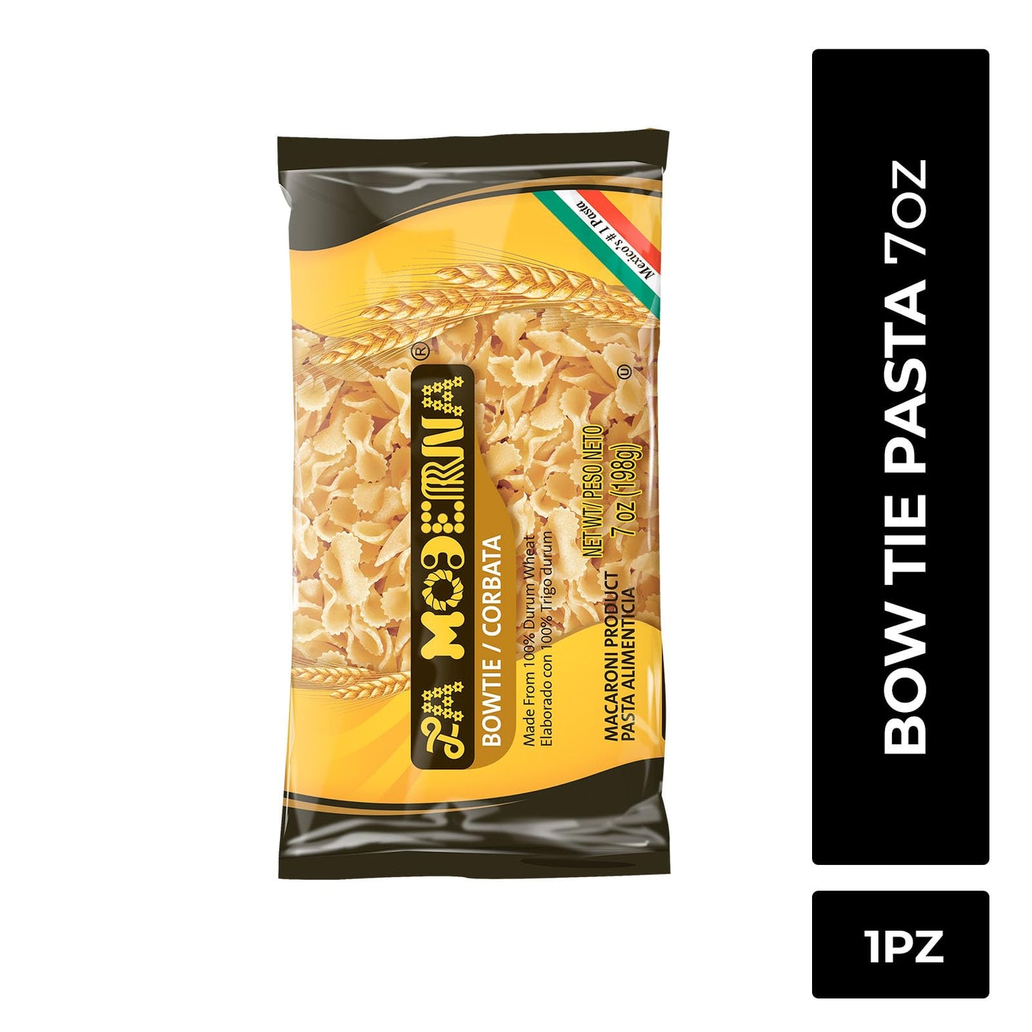 La Moderna, Corbata, Pasta, Hecha Con S  Mola De Trigo Durum, Enriquecida Con Vitaminas Y Hierro, 7 Oz
