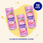 Wildwonder Sparkling Probiotic Drink, Raspberry Lychee, 12oz Can, 12 Pack, Organic, Vegan, Low Sugar