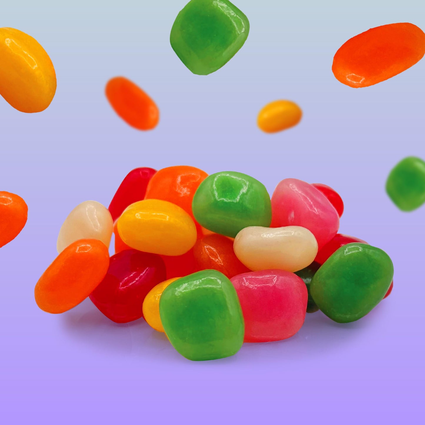 Jelly Beans - 2 Pound Bulk Pack - Assorted Fruit Flavored Candy - Mini Size