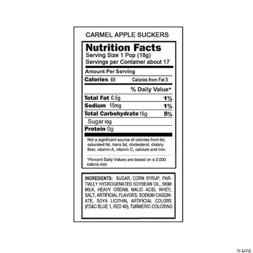 Caramel Apple Orchard Lollipops, Green, Golden, and Red Apples Flavored Suckers, Fall Themed Candies for Goodie Bags and Party F