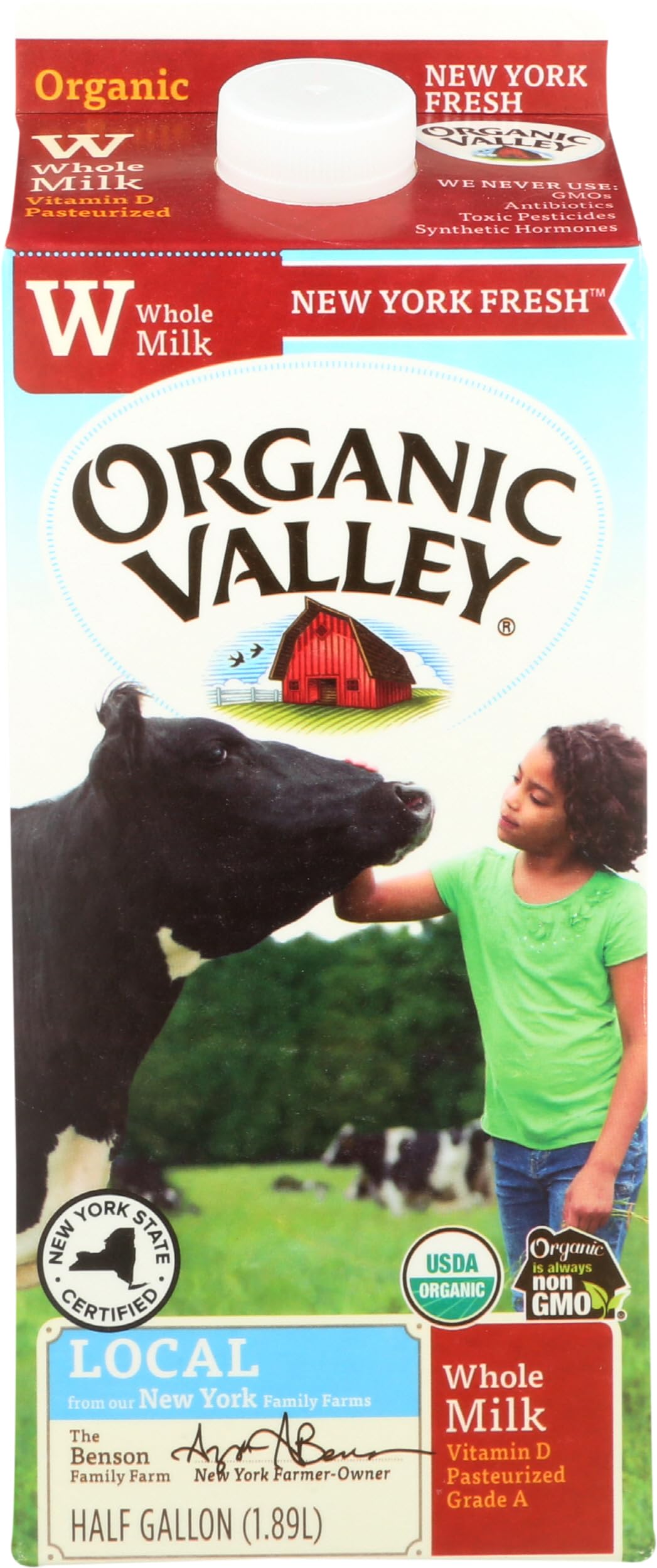 Whole Homo Milk Half Gallon Crate NY Fresh
