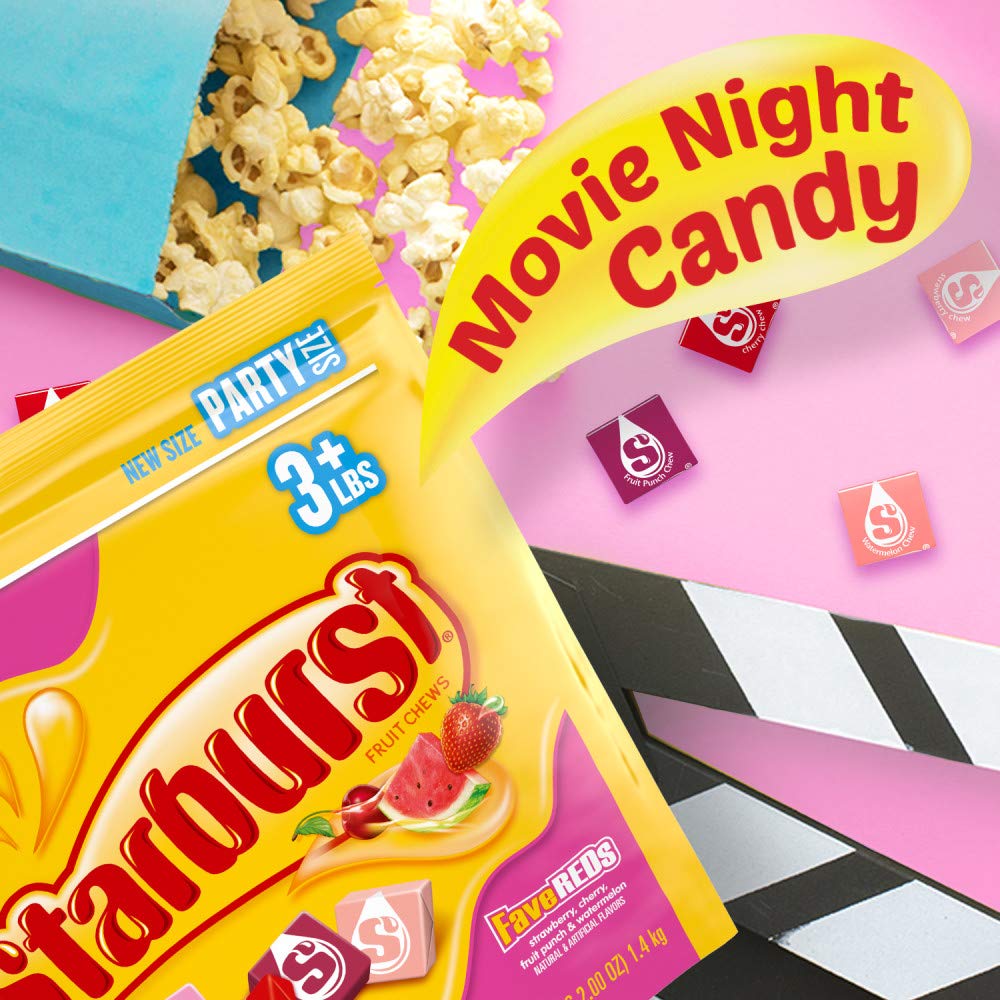 Starburst, Favereds Fruit Chews Candy Party Size Bag, 50 Oz (Pack Of 1)