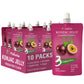 Hethstia Konjac Jelly Drinkable Squeeze Pouch Passion Fruit Flavor, 3 Calories, 10 Packs, 0 Sugar, Vegan, Gluten Free, Keto, Vit