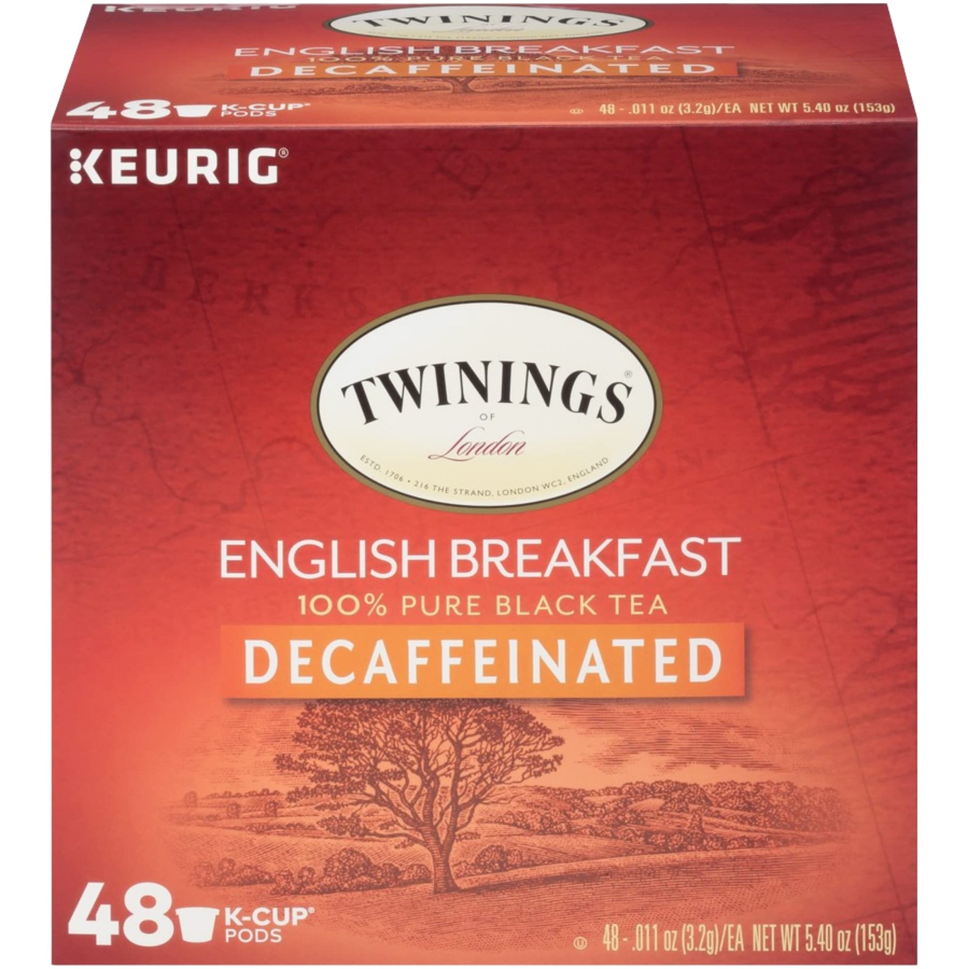 Twinings Of London Decaffeinated English Breakfast Tea K-Cups For Keurig?? 48 Count