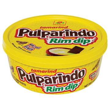 Pulparindo Rim Dip - Original or Mango Tamarind Candy Paste for Drinks, Fruit & More (8 oz)
