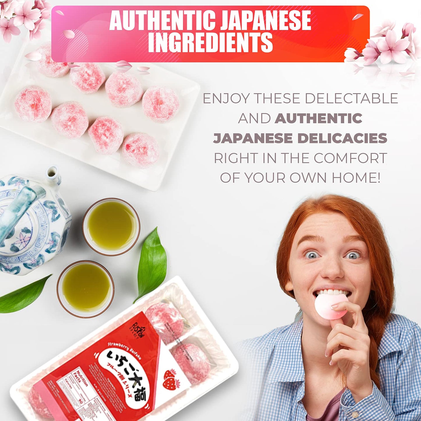 Fusion Select Japanese Mochi Fruit Daifuku Japanese Desert Sweet Rice Cake Fruit Mochi Daifuku 240G/ 8.46Oz (Banana Flavor, 8.46