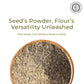 Pride Of India- Triple Omega Superseed Flour 1 Lbs (454 Gm) Nutty Earthy Taste Milled In Small Batches | Chia Flax Sesame Seed Mix | Ideal For Muffins Smoothies Oatmeal Pudding | Vegan, Gluten-Free