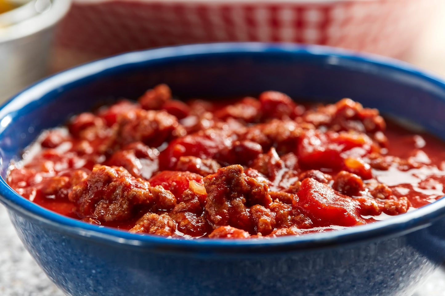 HEREFORD Spicy Seasoned Beef Crumbles, Fully Cooked & Ready-to-Eat, 12g Protein, 6oz Pouch, Shelf Stable, Halal, Case of 12