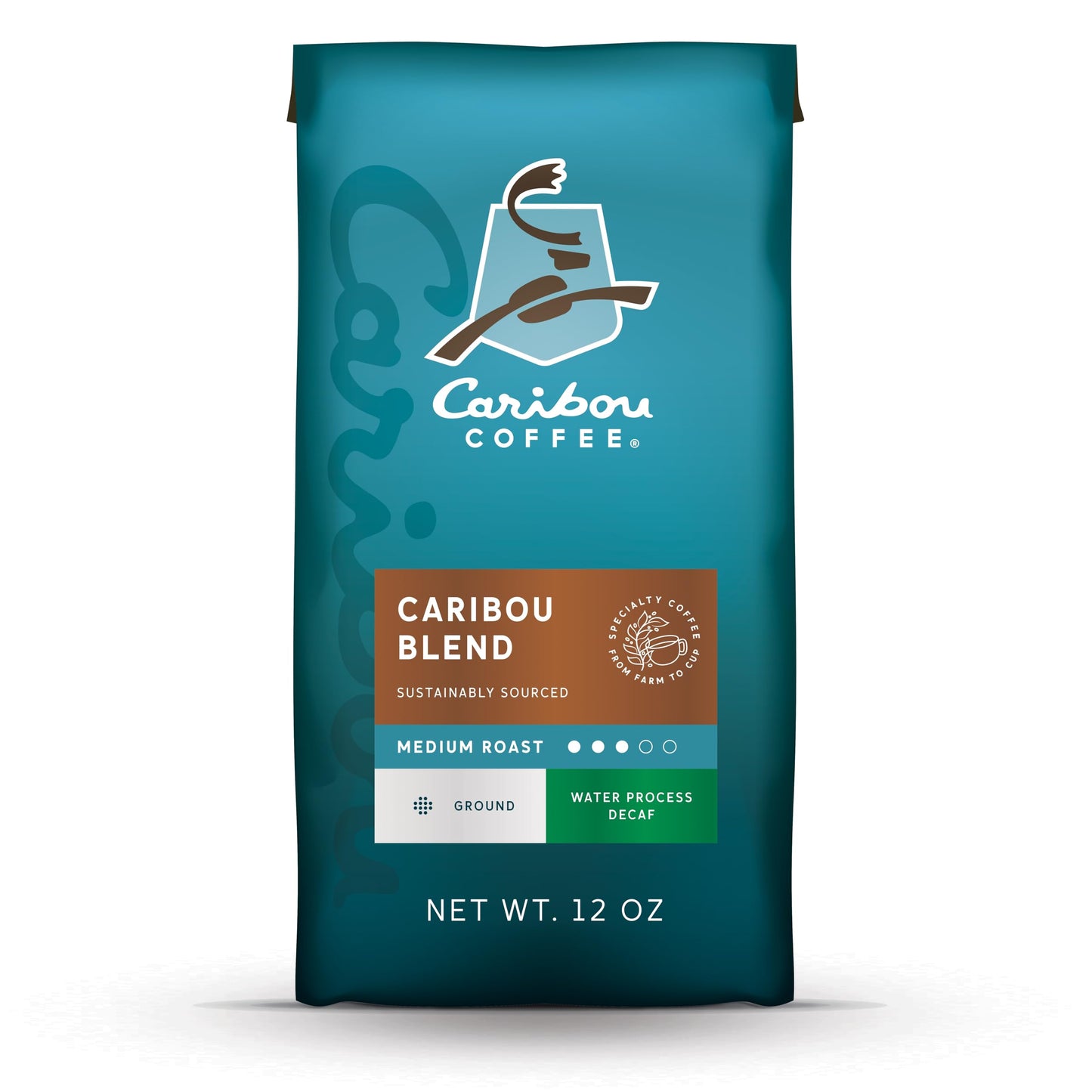 Peets Coffee Blend Decaf Ground Caribou Coffee, 12 oz