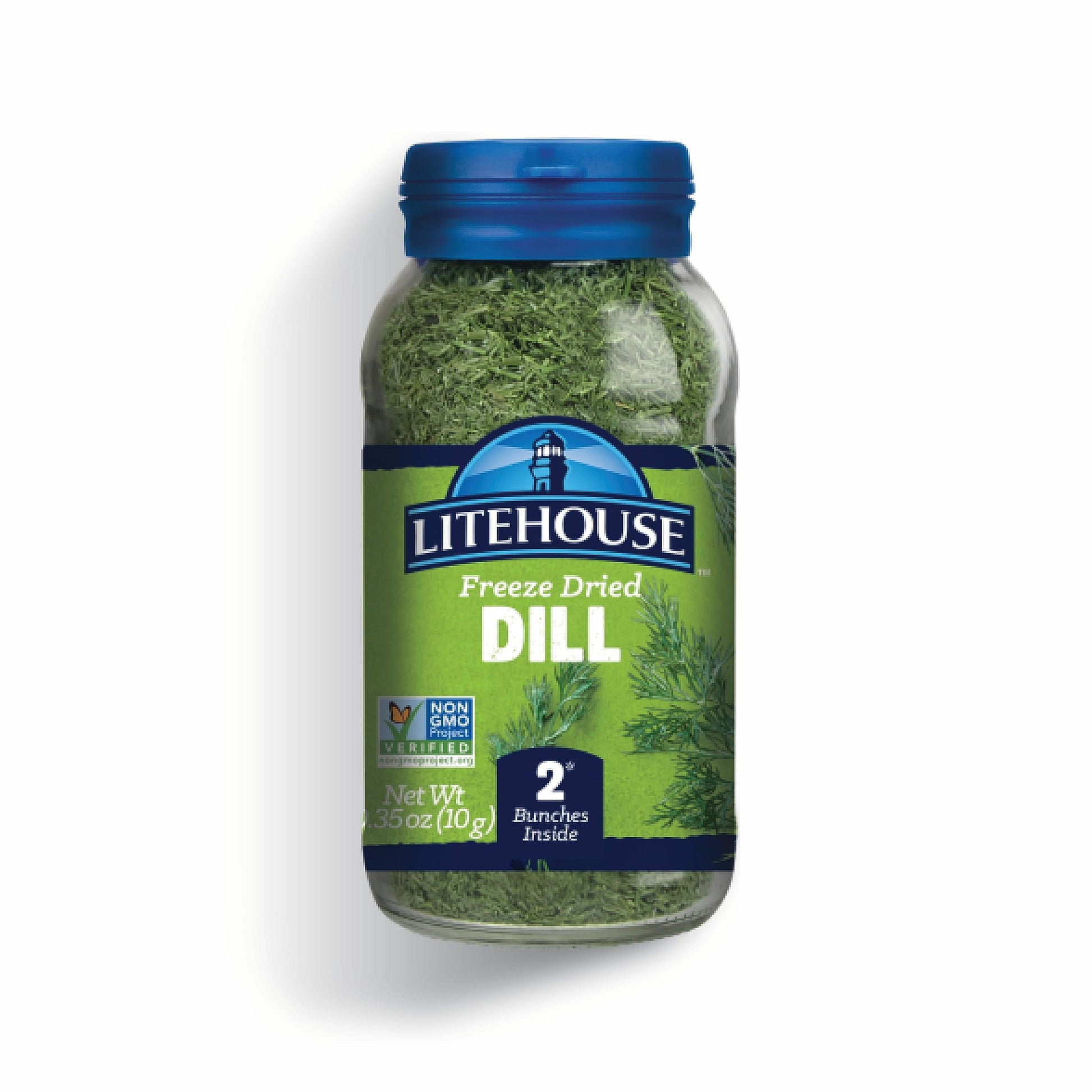 Litehouse Freeze Dried Dill - Substitute For Fresh Dill, Jar Equal To 2 Dill Fresh Bunches, Organic, Dill Weed Seasoning, Non-Gm