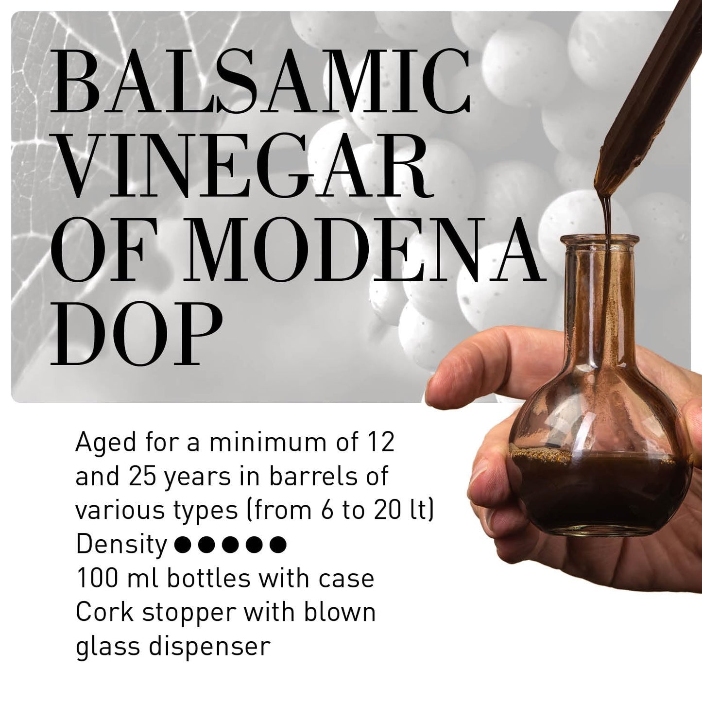 La Secchia - Duetto Of Traditional Balsamic Vinegar Of Modena Dop With Aging Of 20 And 35 Years, Two Bottles Of 100 Ml With Glas