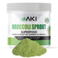 AKI Broccoli Sprout Powder - Ideal in Vitamins & Sulforaphane - Superfood for Green Veggie Smoothie Beverage or Meal - Non GMO (