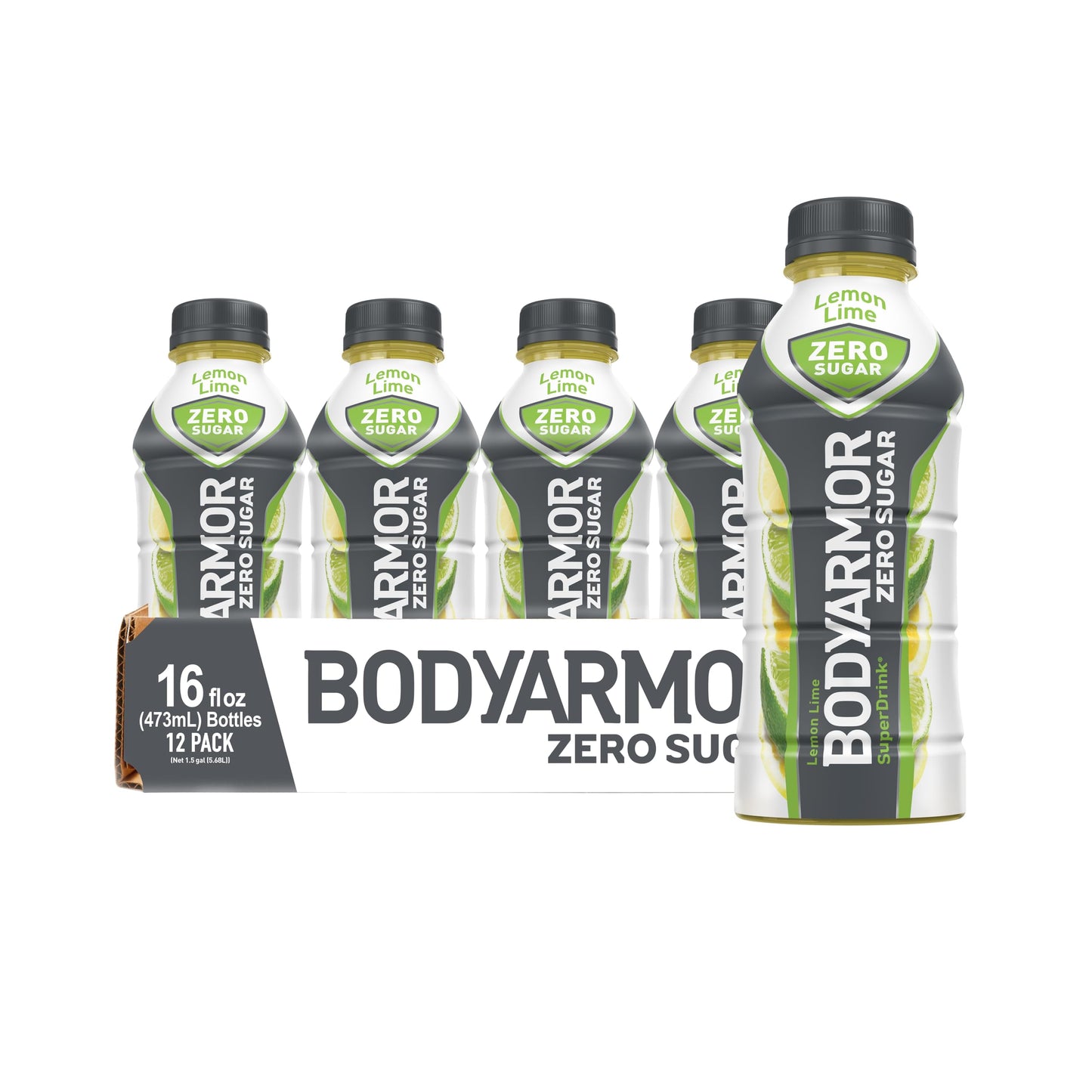 Bodyarmor Zero Sugar Lemon Lime, Sugar Free Sports Drink - Low-Calorie Hydration - Natural Flavors With Potassium Packed Electro