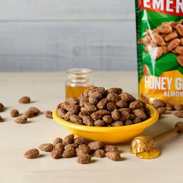 Emerald Nuts 5Oz - 6Oz Resealable Bag (Pack Of 4) (Honey Glazed Almonds 6Oz)