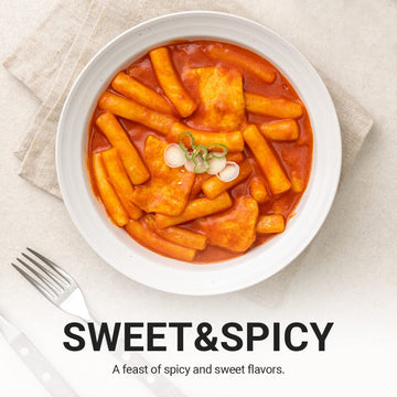 Misslee Tteokbokki Sauce Mix (5 Pack, 2 Servings Each), Level 1.5 Mild&Sweet, Korean Sauce For Rice Cakes, Stir-Fries & More Swe