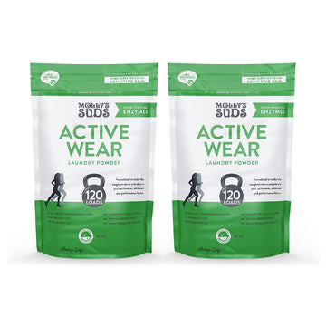 Molly'S Suds Active Wear Laundry Detergent | Natural Extra Strength Laundry Powder, Stain Fighting & Safe For Performance Fabric