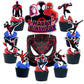 Spider Verse Party Decoration, Spider Miles Cake Toppers, Vr Spider Theme Party Cupcake Toppers Decoration, Spider Miles Birthda
