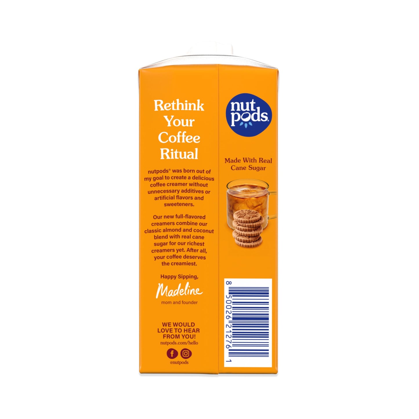Nutpods Cookie Butter Non Dairy Coffee Creamer, Sweetened With Organic Cane Sugar, Made From Almonds And Coconuts, Gluten Free, Non-Gmo, Vegan, Kosher, Plant Based (12-Pack)