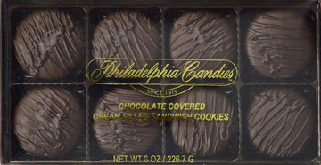 Philadelphia Candies Dark Chocolate Covered Mint Creme OREO Cookies, 8 Ounce