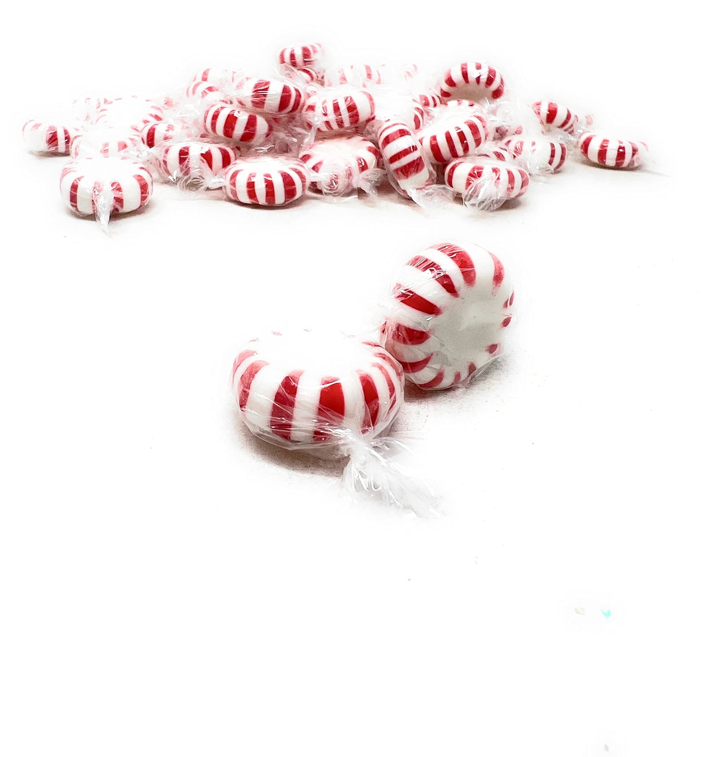 Holiday American Old Fashioned Peppermint Starlights Mints Hard Candy Discs Individually Wrapped Bulk 3 Lbs 200+ Pcs (48-Oz)