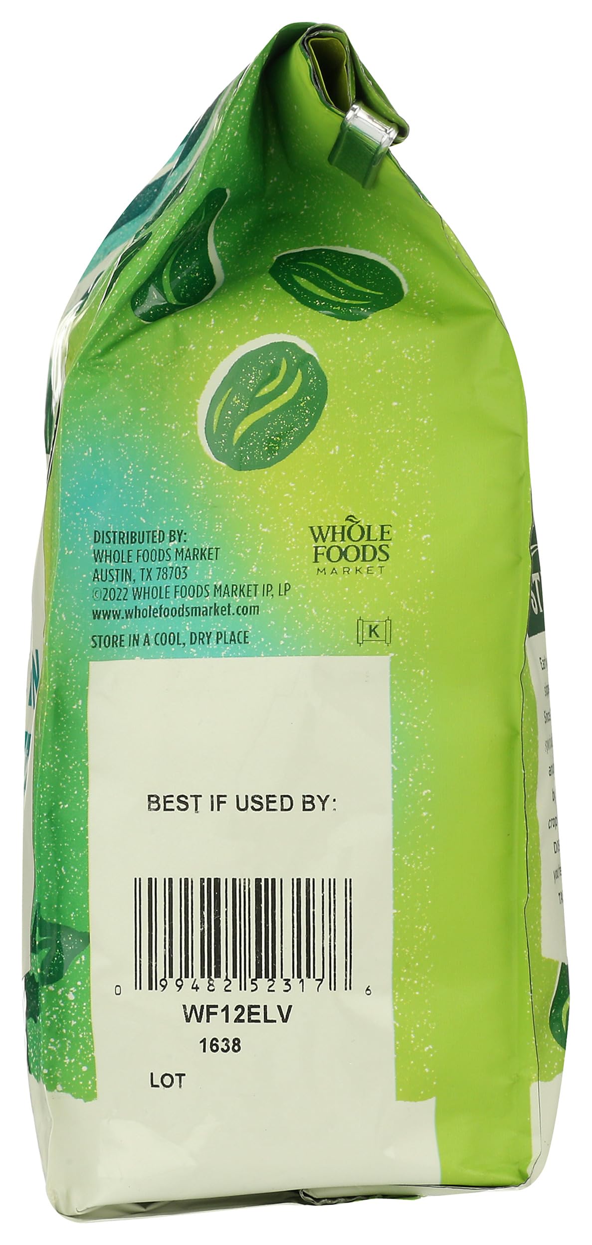 Whole Foods Market, El Volcan Light Roast Whole Bean Coffee, Mandarin Orange, Honey & Brown Sugar, 12 Ounce