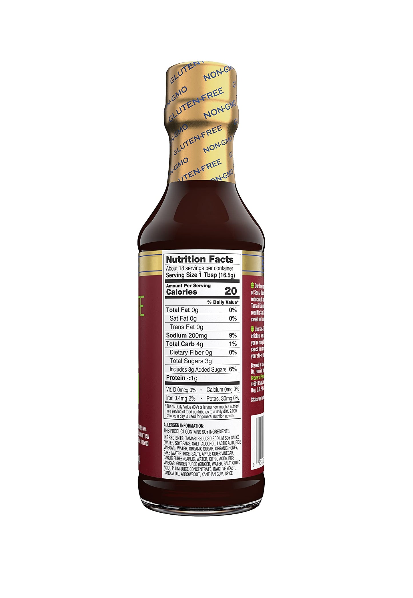 San J Teriyaki Sauce Lte ( 6 X 10 Oz   )