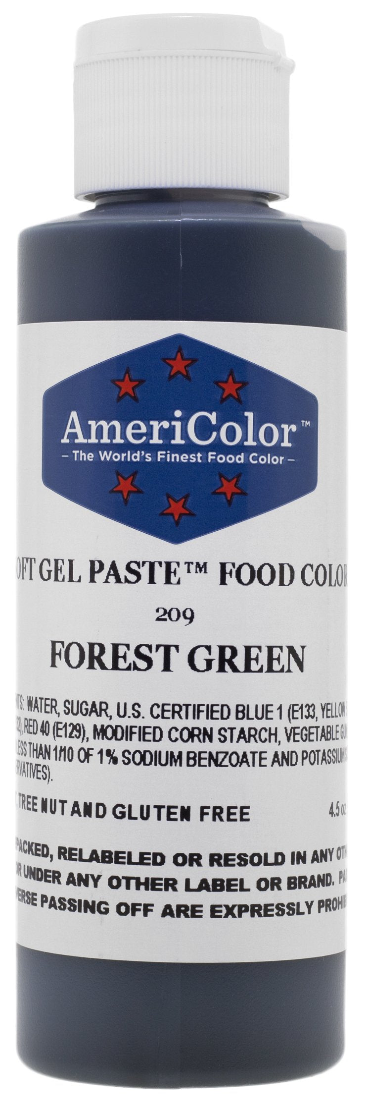 Americolor Soft Gel Paste Food Color, 4.5-Ounce, Forest Green