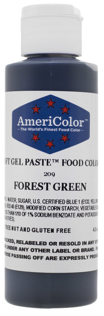 Americolor Soft Gel Paste Food Color, 4.5-Ounce, Forest Green