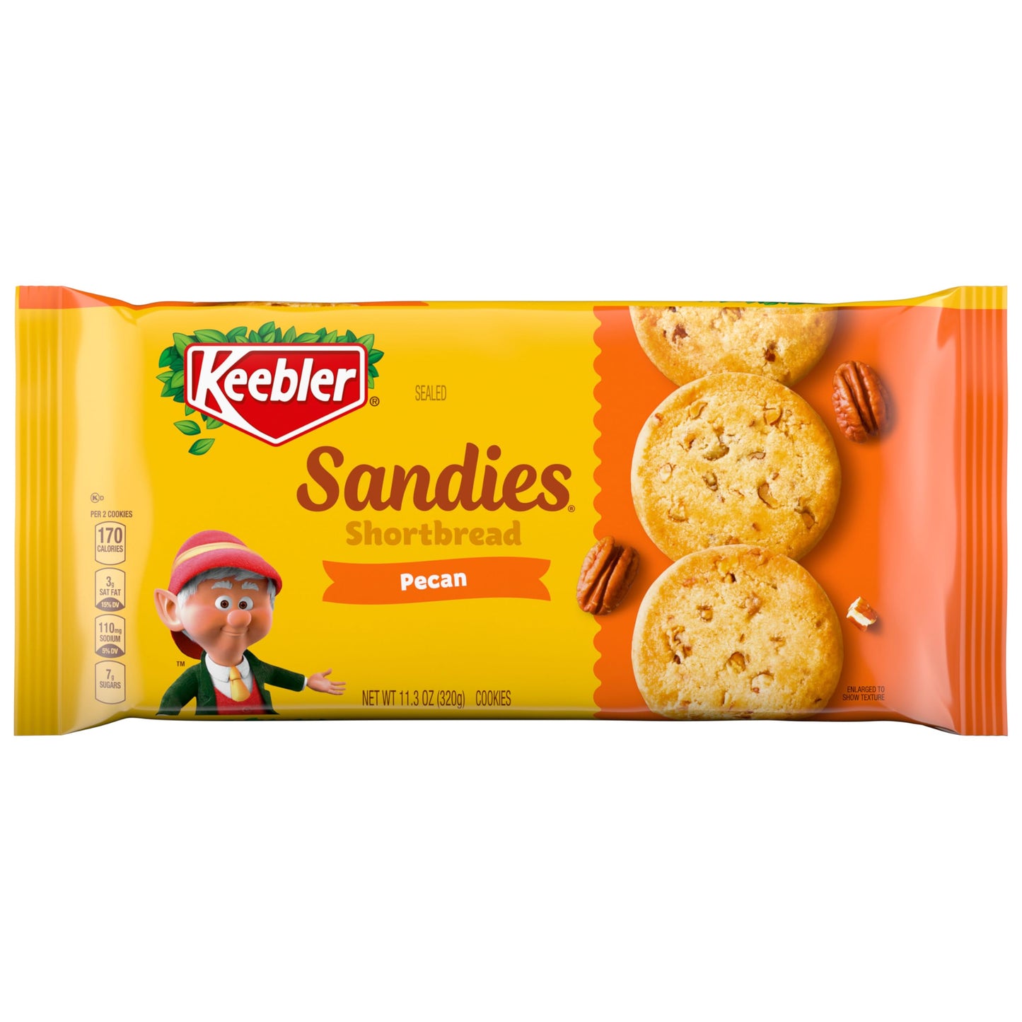 Keebler Sandies Shortbread Cookies, Pecan, 11.3oz